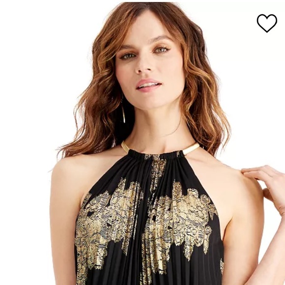 MSK
Metallic-Print Pleated Blouson Gown size 6 brand new - Picture 2 of 12